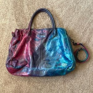 Bed Stu Rockaway tote in rare Woodstock